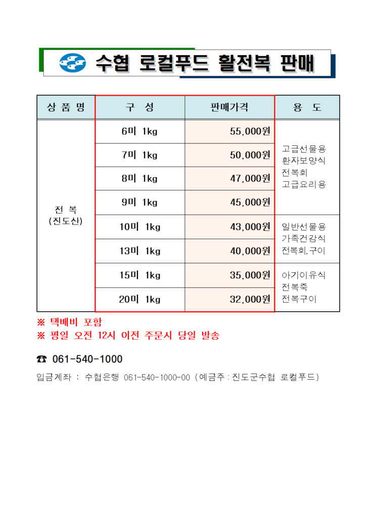 진도군수협 로컬푸드 활전복 판매.png