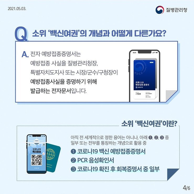 전자예방접종증명서