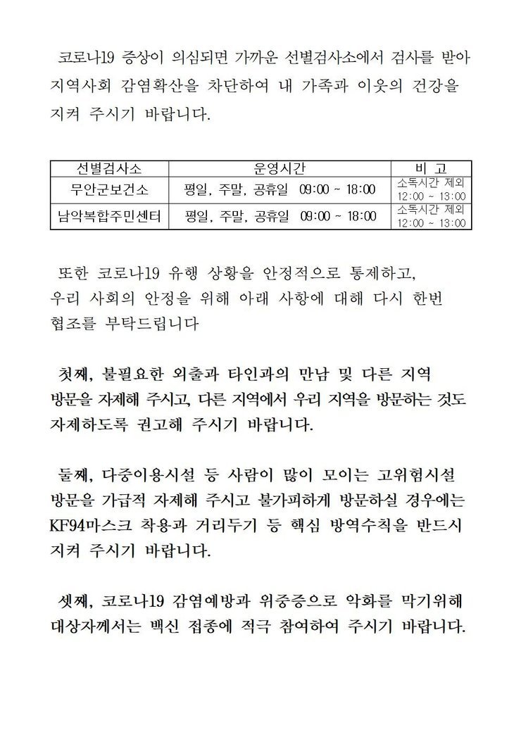 코로나19 확진자 발생에 따른 발표문(1688-1827)