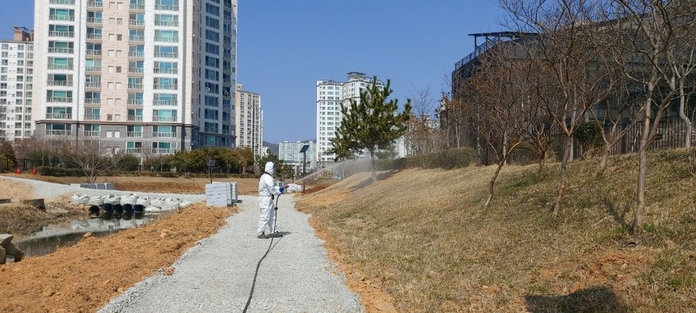 무안군 해빙기 일제 방역소독 시행