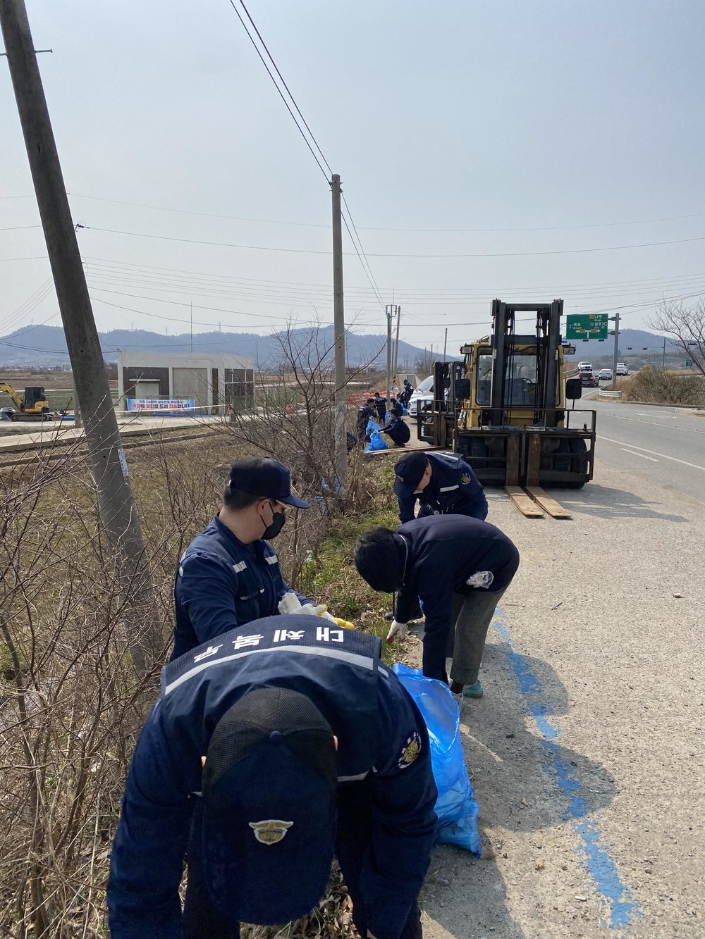 목포교도소 대체복무요원 깨끗한 일로읍 만들기 구슬땀