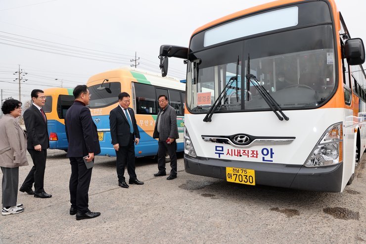 무안읍-남악오룡 신규버스노선 사전점검