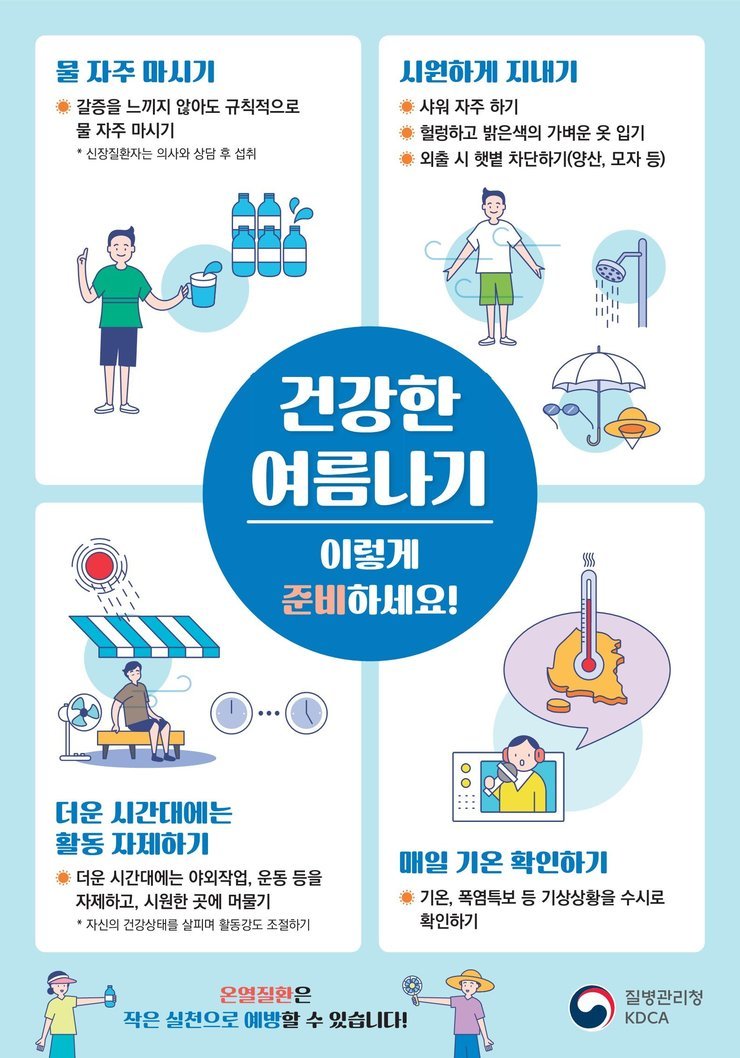 폭염대비 건강수칙 안내